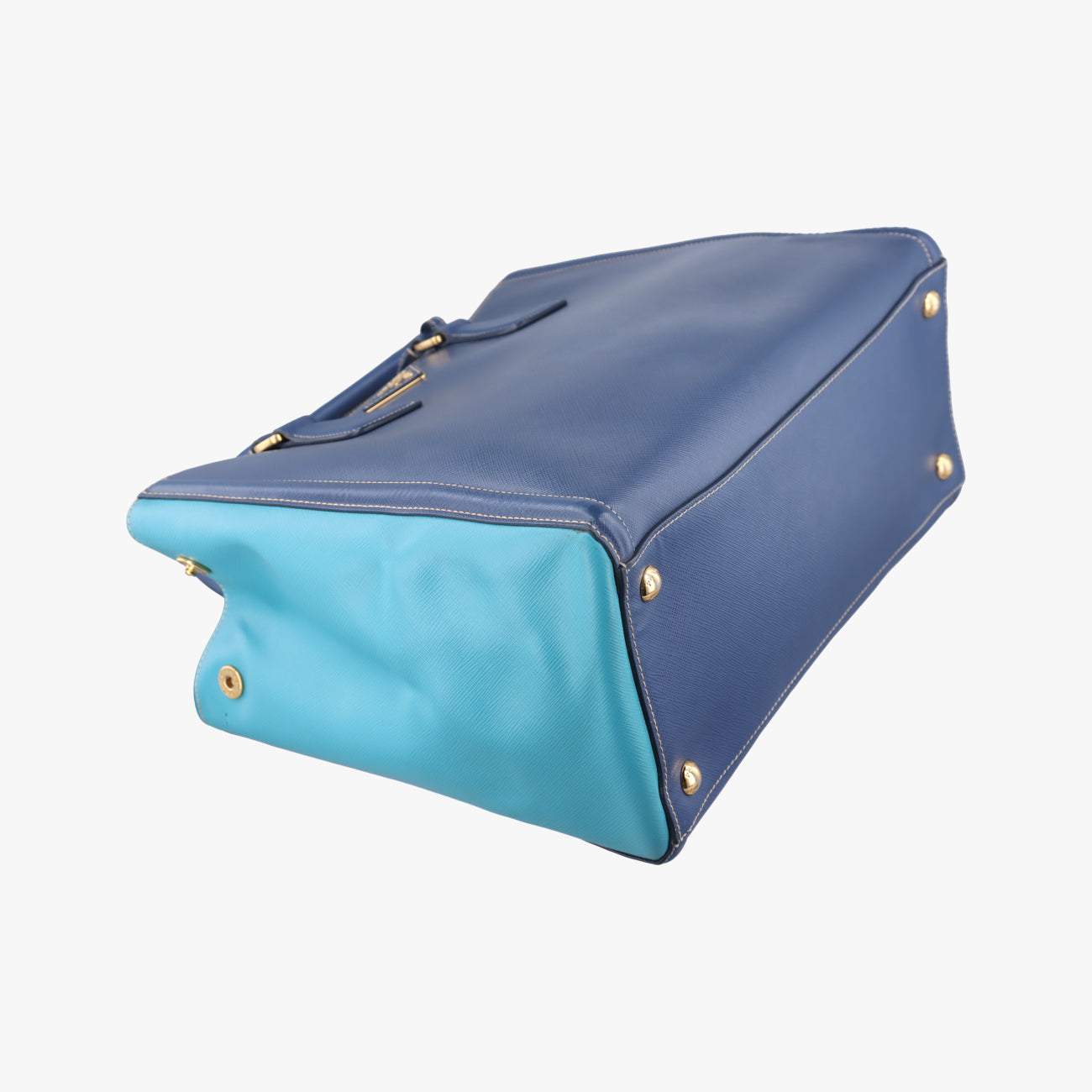 Bicolor ToteBlue×Light blueSAFFIANO Leather7/A 165バイカラーブルー×ライトブルーサフィアーノレザー7/A 165