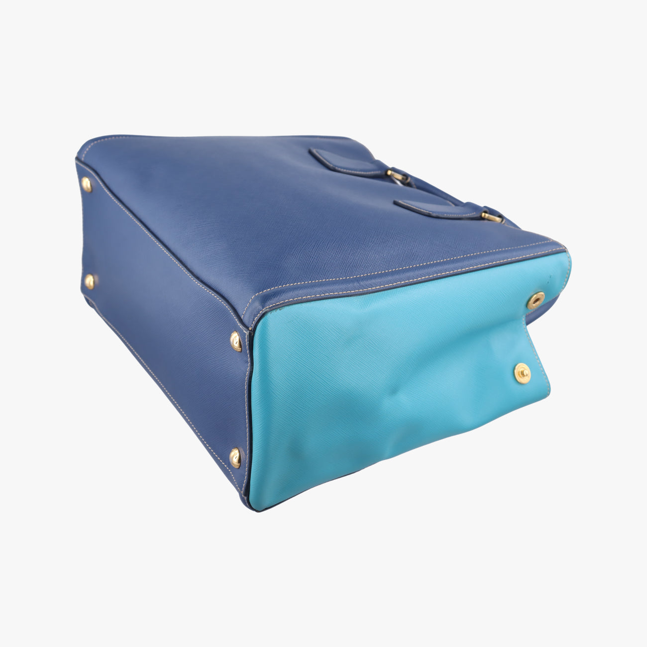 Bicolor ToteBlue×Light blueSAFFIANO Leather7/A 165バイカラーブルー×ライトブルーサフィアーノレザー7/A 165