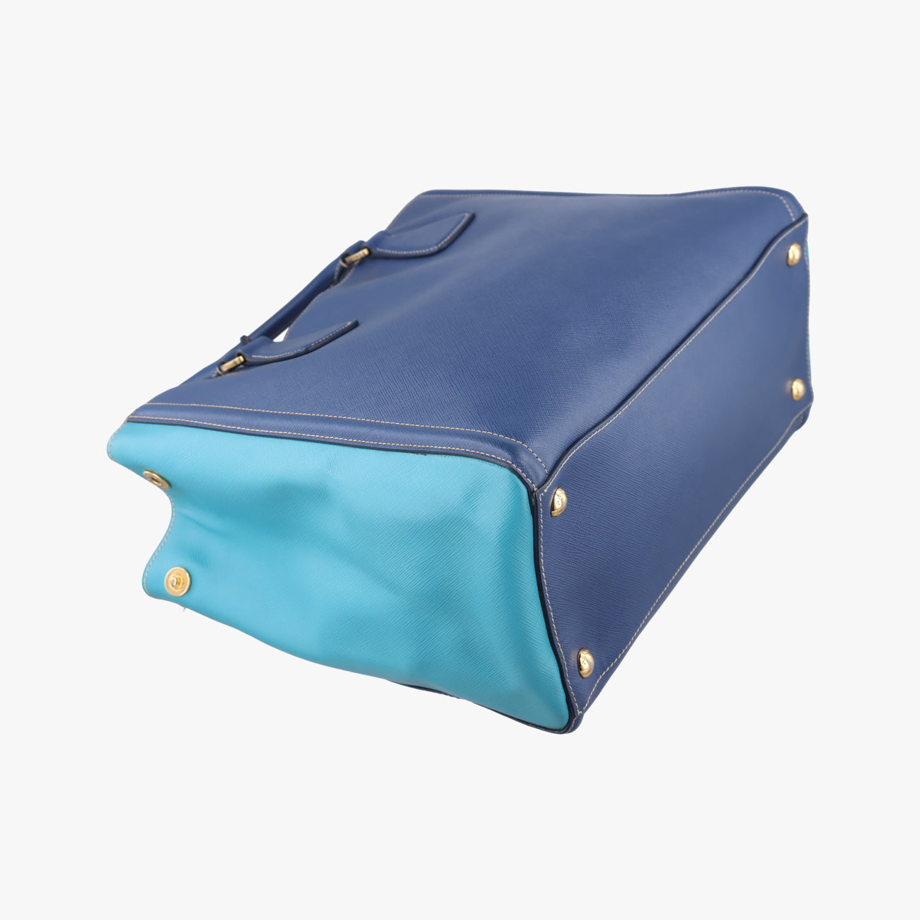 Bicolor ToteBlue×Light blueSAFFIANO Leather7/A 165バイカラーブルー×ライトブルーサフィアーノレザー7/A 165