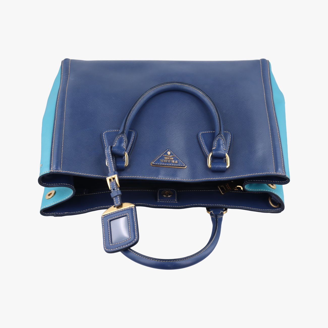 Bicolor ToteBlue×Light blueSAFFIANO Leather7/A 165バイカラーブルー×ライトブルーサフィアーノレザー7/A 165