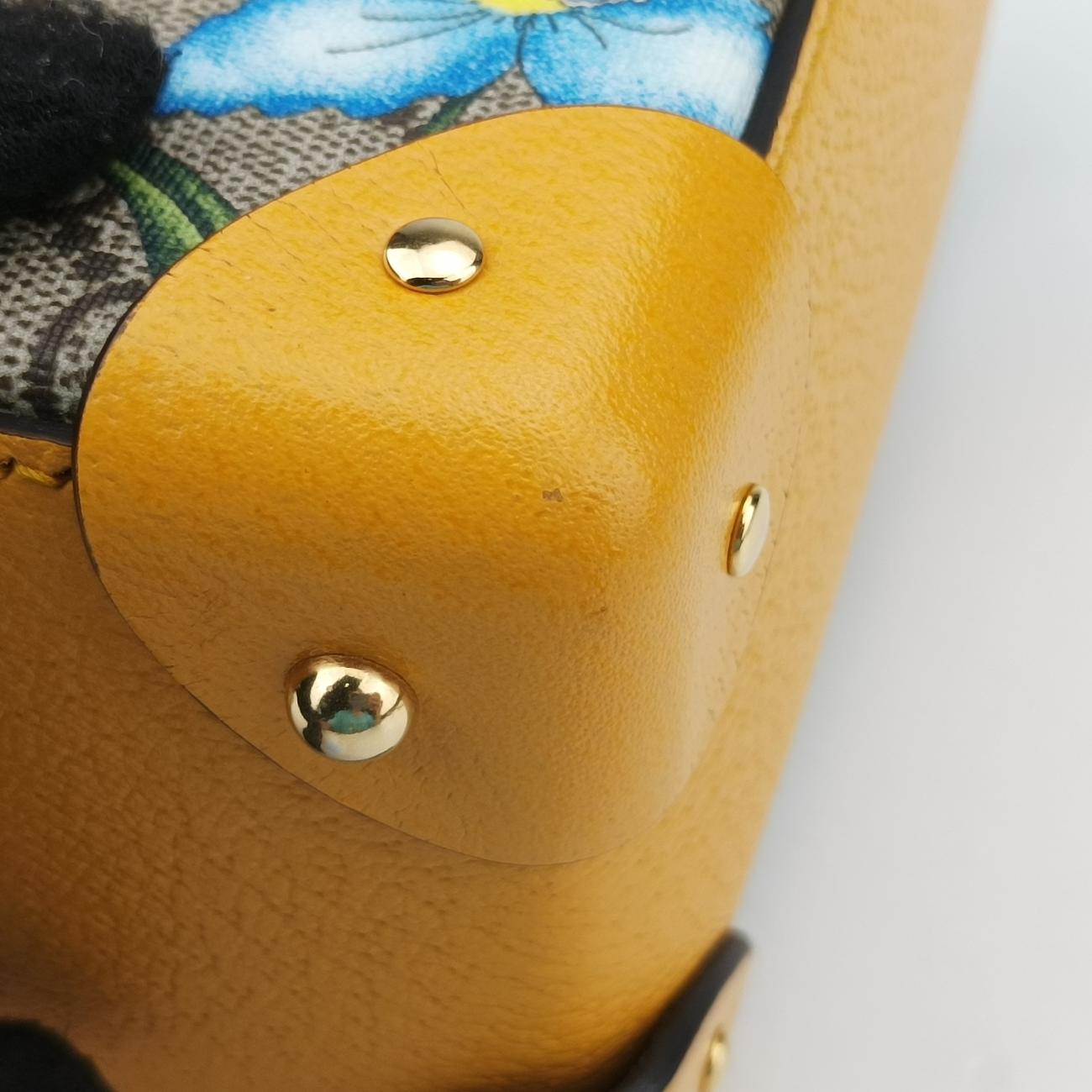 GG flora Padlock BambooMulticolourPVC coated canvas603221E032441058GGアップル パドロック バンブーマルチカラーPVCコーティングキャンバス603221E032441058