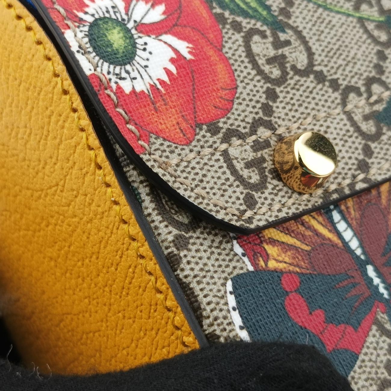 GG flora Padlock BambooMulticolourPVC coated canvas603221E032441058GGアップル パドロック バンブーマルチカラーPVCコーティングキャンバス603221E032441058
