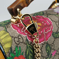GG flora Padlock BambooMulticolourPVC coated canvas603221E032441058GGアップル パドロック バンブーマルチカラーPVCコーティングキャンバス603221E032441058
