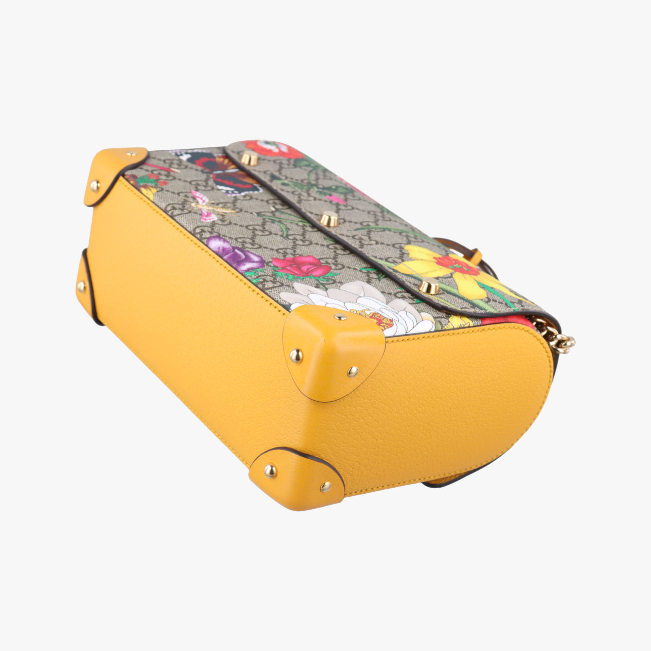 GG flora Padlock BambooMulticolourPVC coated canvas603221E032441058GGアップル パドロック バンブーマルチカラーPVCコーティングキャンバス603221E032441058
