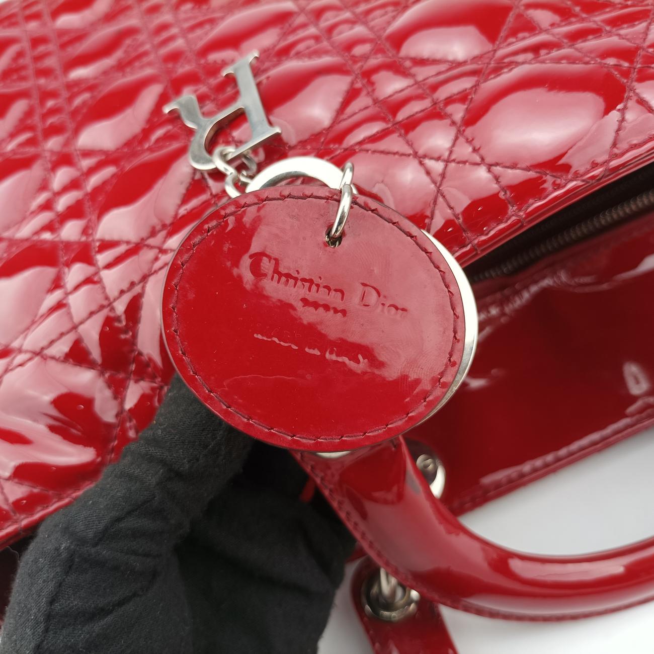 Lady DiorRedPatent16-BO-0111 Bレディディオールレッドパテント16-BO-0111 B