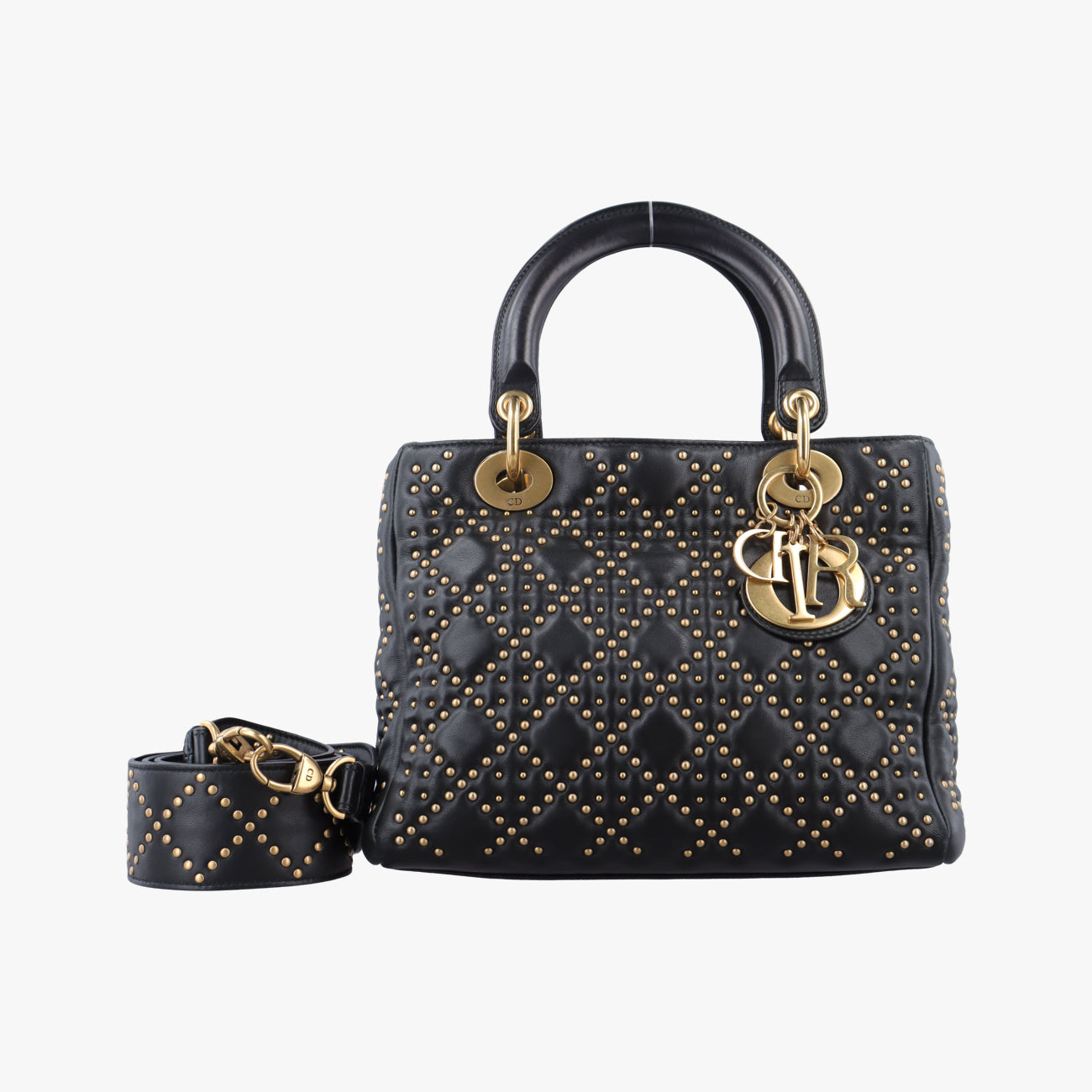 Lady DiorBlacklambskin16-BO-0127レディディオールブラックラムスキン16-BO-0127