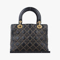 Lady DiorBlacklambskin16-BO-0127レディディオールブラックラムスキン16-BO-0127