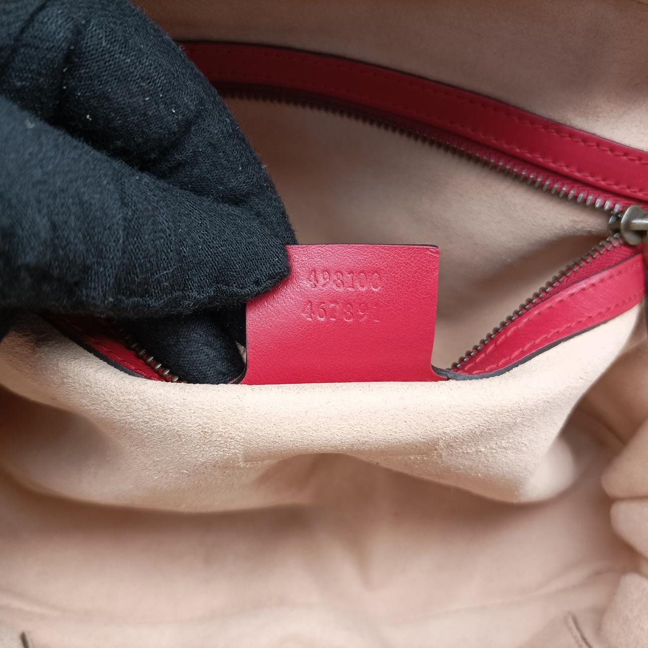 GG MarmontRedLeather498100F022799915GGマーモントレッドレザー498100F022799915