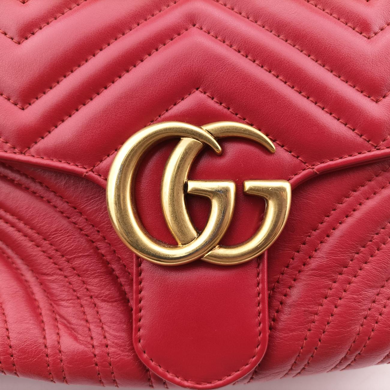 GG MarmontRedLeather498100F022799915GGマーモントレッドレザー498100F022799915