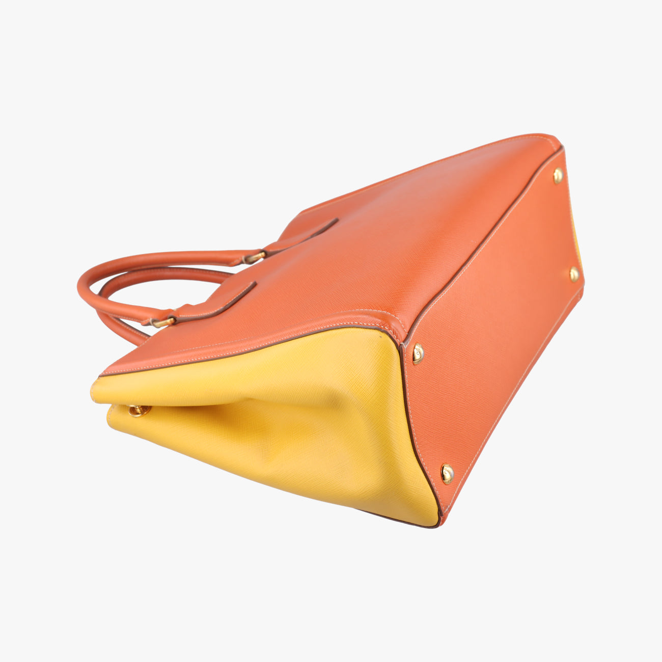 Two Tone Open ToteOrange×YellowSaffiano LeatherBN24387/A 165ツートン オープン トートオレンジ×イエローサフィアーノレザーBN24387/A 165
