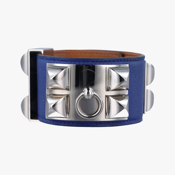 Collier de ChienBlue×silverLeather×GPS ?O Rコリエ ド シアンブルー×シルバーレザー×GPS ?O R