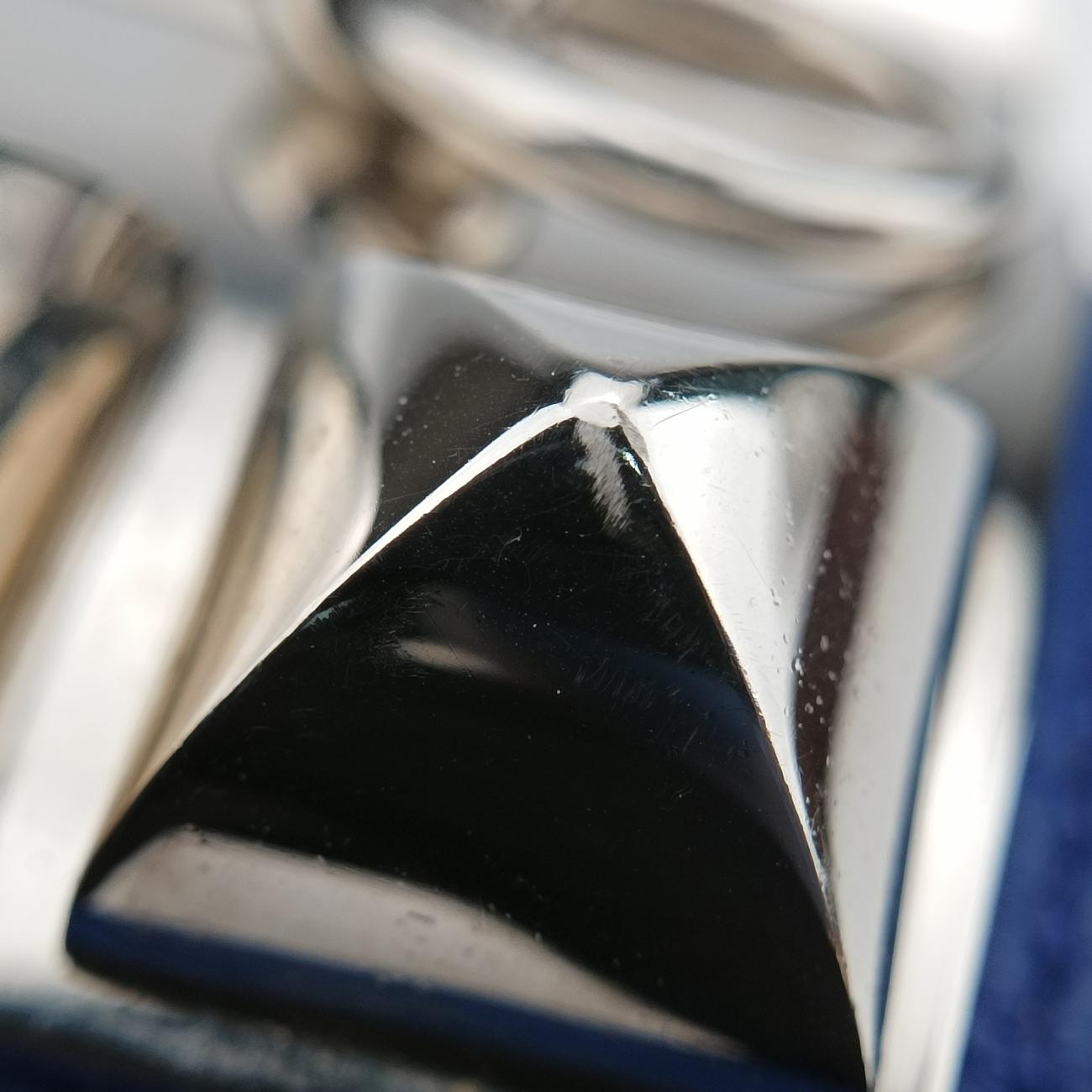 Collier de ChienBlue×silverLeather×GPS ?O Rコリエ ド シアンブルー×シルバーレザー×GPS ?O R