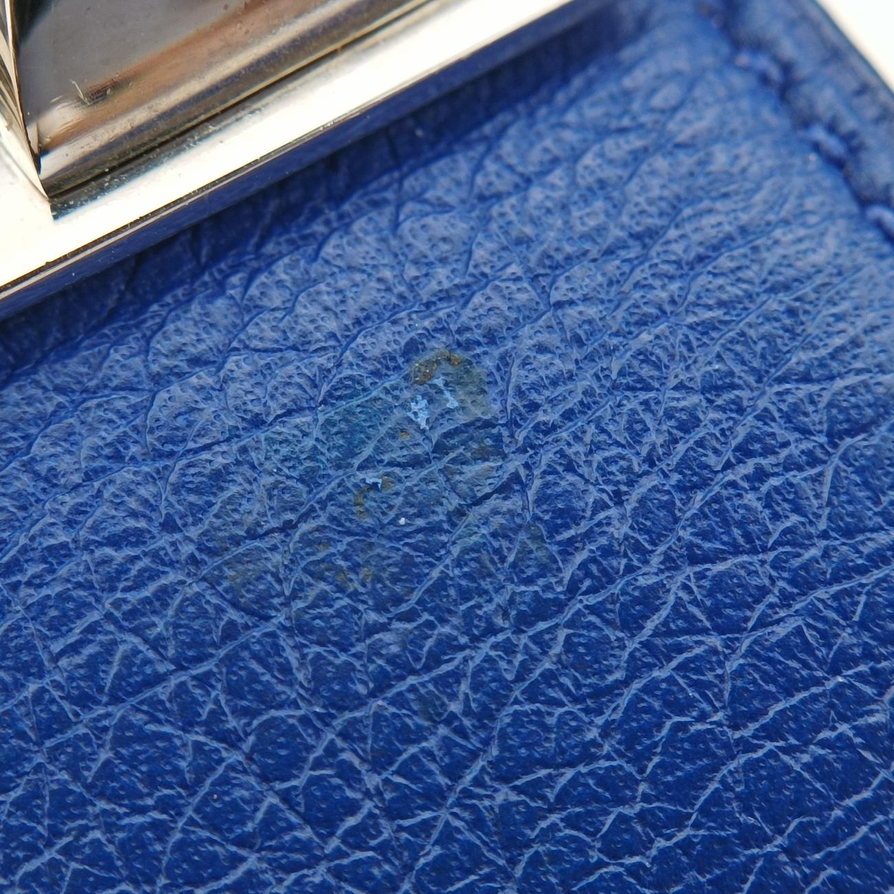 Collier de ChienBlue×silverLeather×GPS ?O Rコリエ ド シアンブルー×シルバーレザー×GPS ?O R