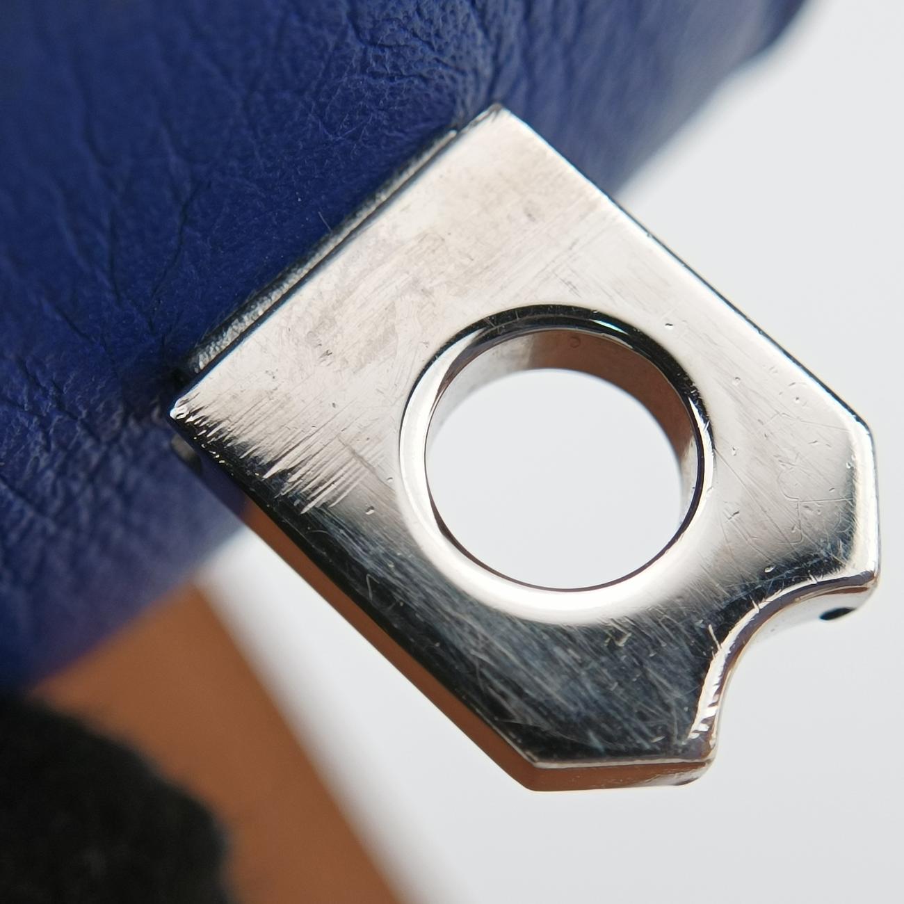 Collier de ChienBlue×silverLeather×GPS ?O Rコリエ ド シアンブルー×シルバーレザー×GPS ?O R