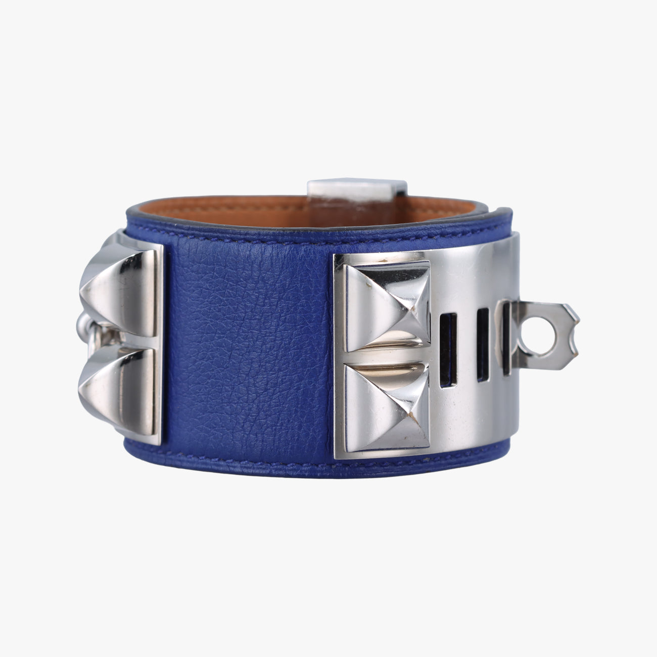 Collier de ChienBlue×silverLeather×GPS ?O Rコリエ ド シアンブルー×シルバーレザー×GPS ?O R