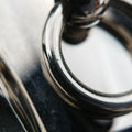 Collier de ChienBlue×silverLeather×GPS ?O Rコリエ ド シアンブルー×シルバーレザー×GPS ?O R