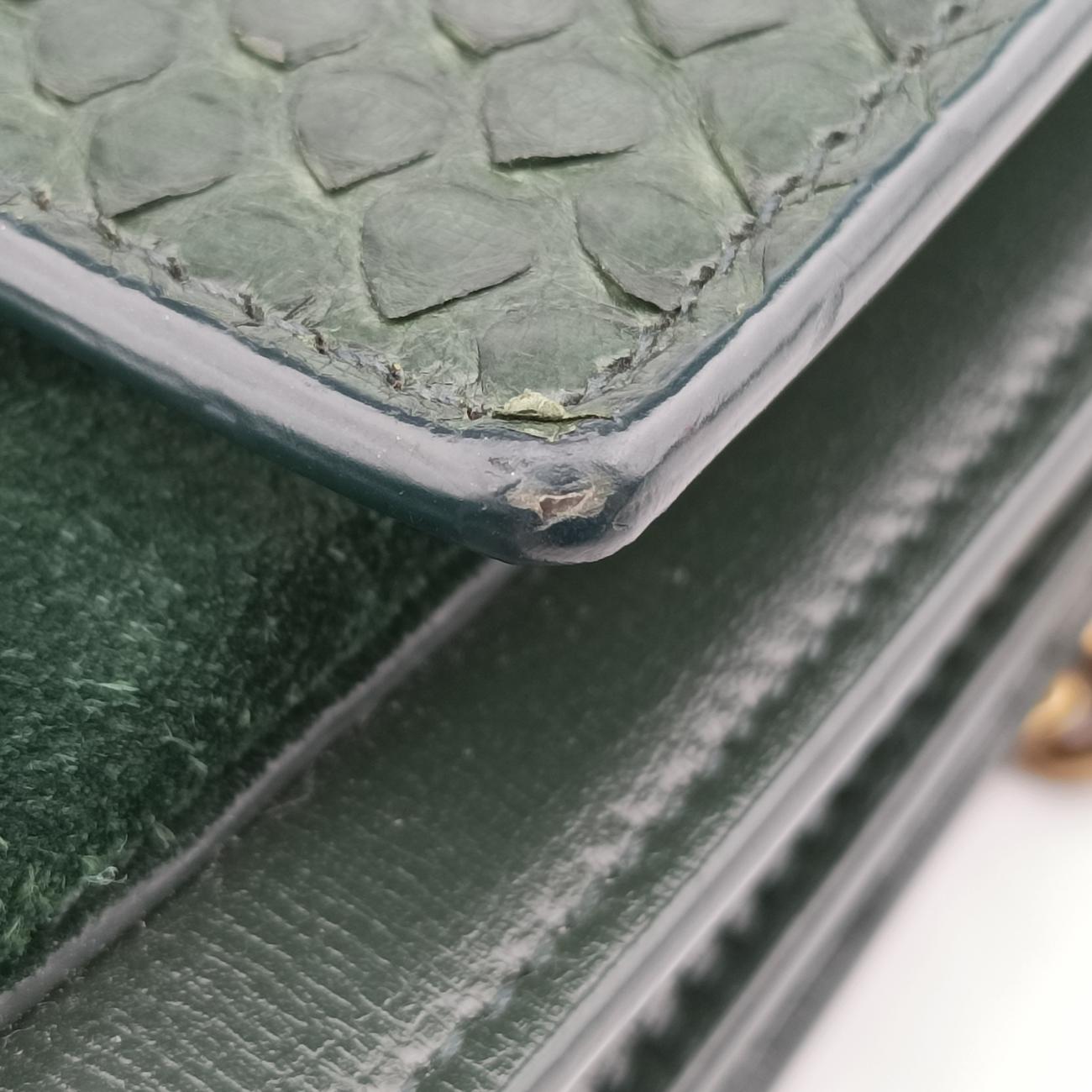SUNSETGreenSnakeskin x Suede442906PLB442906.1218サンセットグリーンヘビ革×スエード442906PLB442906.1218