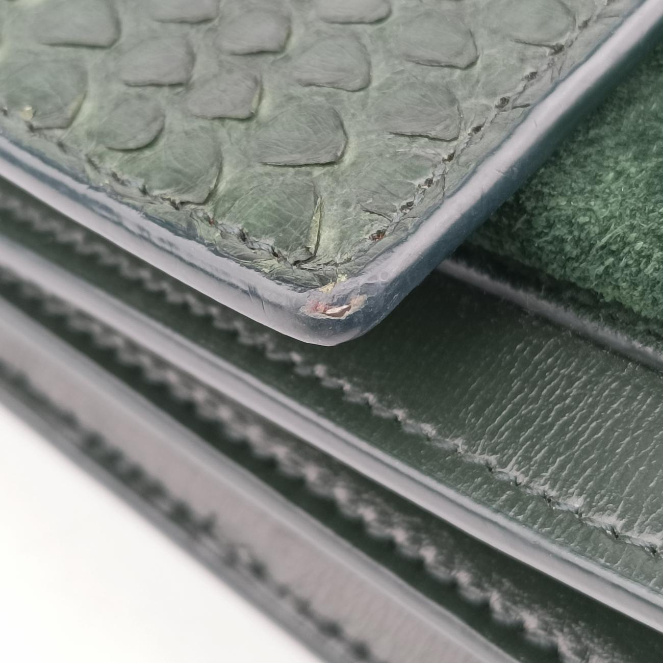 SUNSETGreenSnakeskin x Suede442906PLB442906.1218サンセットグリーンヘビ革×スエード442906PLB442906.1218