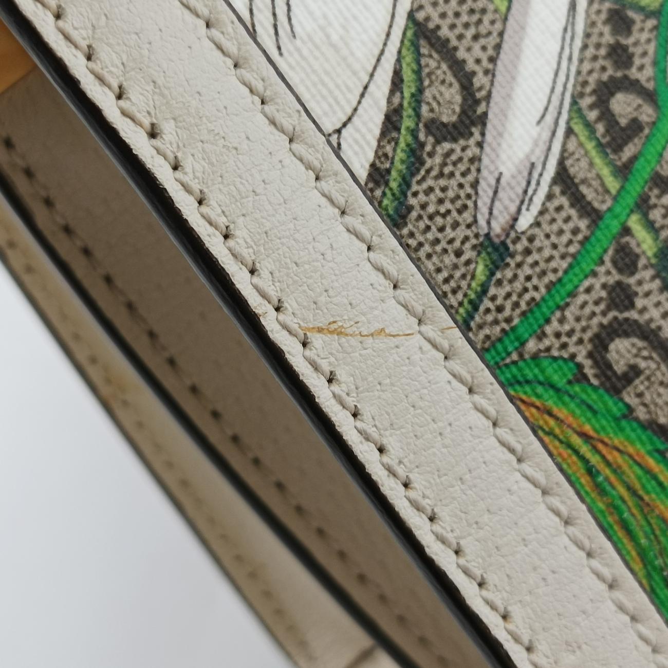 Ophidiabeige×MulticolourPVC coated canvas503877I030650414オフィディアベージュ×マルチカラーPVCコーティングキャンバス503877I030650414