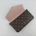 Pochette Felicie Valentine Dogbrown×pinkMonogram CanvasM67248TJ0168ポシェット・フェリシー2018SSモノグラム/ブラウン系×ピンクモノグラムキャンバスM67248TJ0168