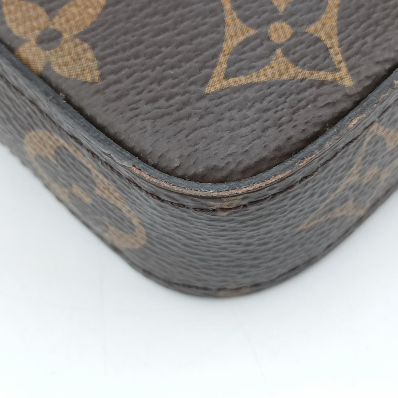 Pochette Felicie Valentine Dogbrown×pinkMonogram CanvasM67248TJ0168ポシェット・フェリシー2018SSモノグラム/ブラウン系×ピンクモノグラムキャンバスM67248TJ0168