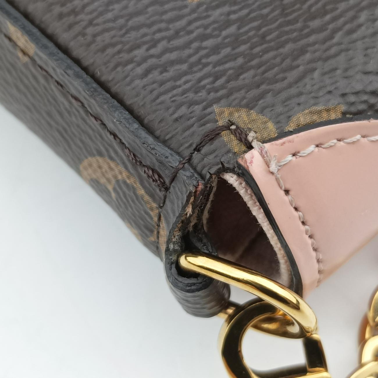 Pochette Felicie Valentine Dogbrown×pinkMonogram CanvasM67248TJ0168ポシェット・フェリシー2018SSモノグラム/ブラウン系×ピンクモノグラムキャンバスM67248TJ0168