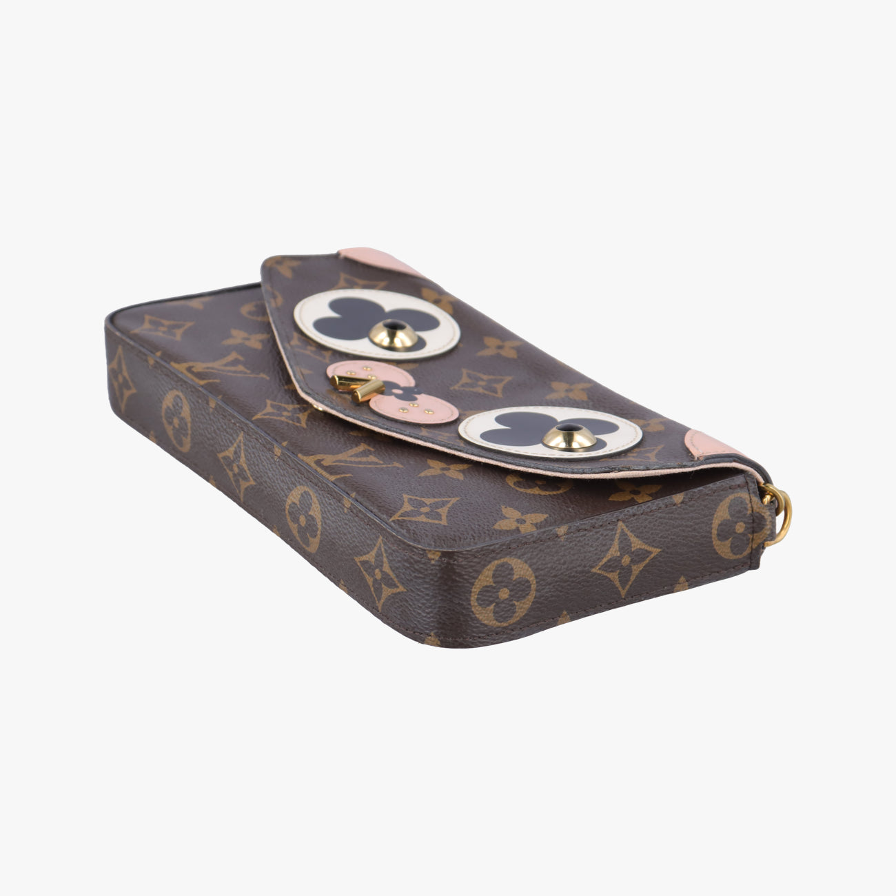 Pochette Felicie Valentine Dogbrown×pinkMonogram CanvasM67248TJ0168ポシェット・フェリシー2018SSモノグラム/ブラウン系×ピンクモノグラムキャンバスM67248TJ0168