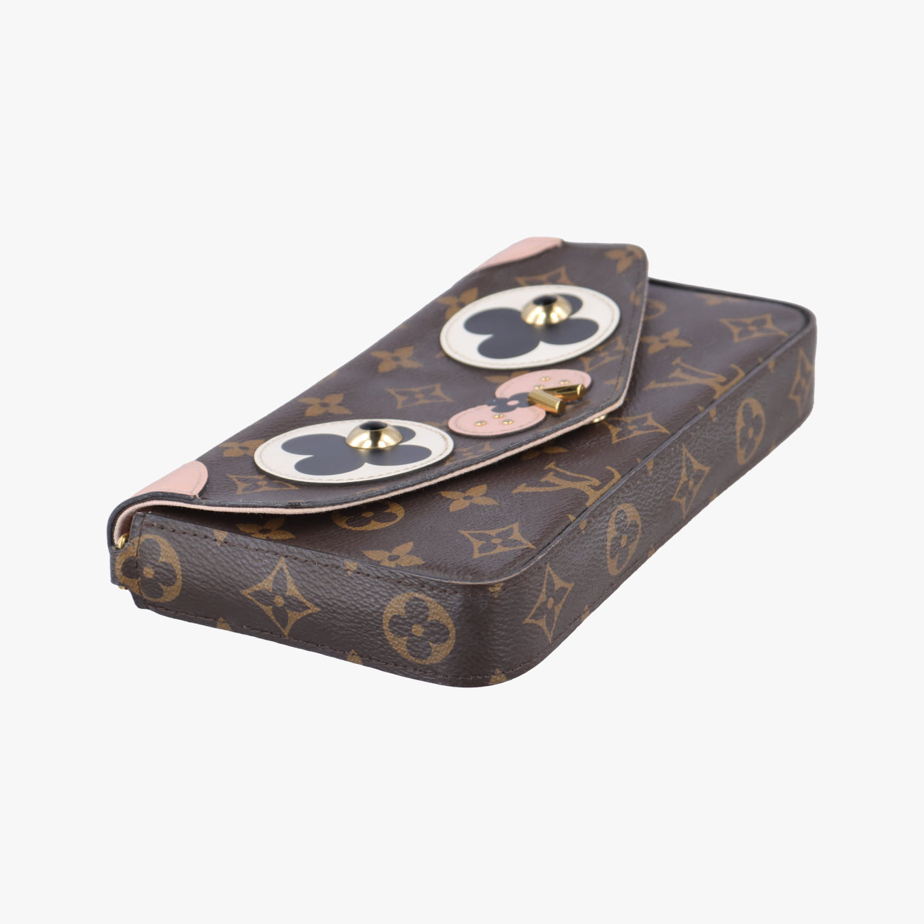 Pochette Felicie Valentine Dogbrown×pinkMonogram CanvasM67248TJ0168ポシェット・フェリシー2018SSモノグラム/ブラウン系×ピンクモノグラムキャンバスM67248TJ0168
