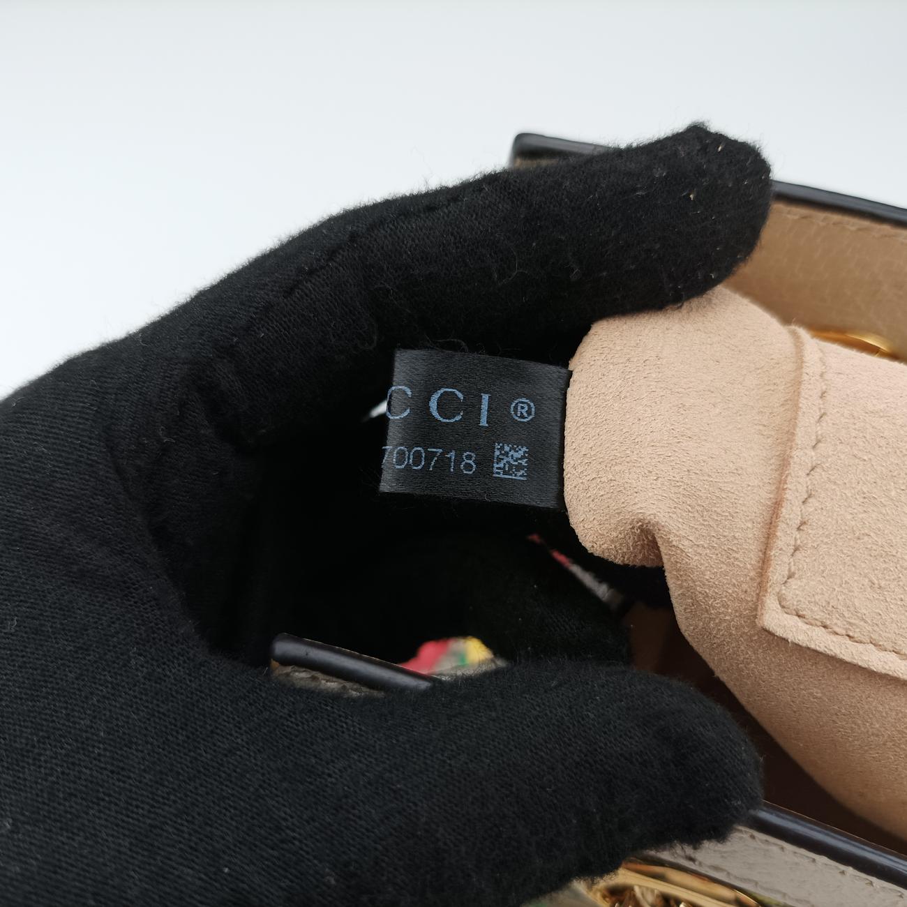 Padlockbeige×MulticolourPVC coated canvas498156G031700718パドロックベージュ×マルチカラーPVCコーティングキャンバス498156G031700718