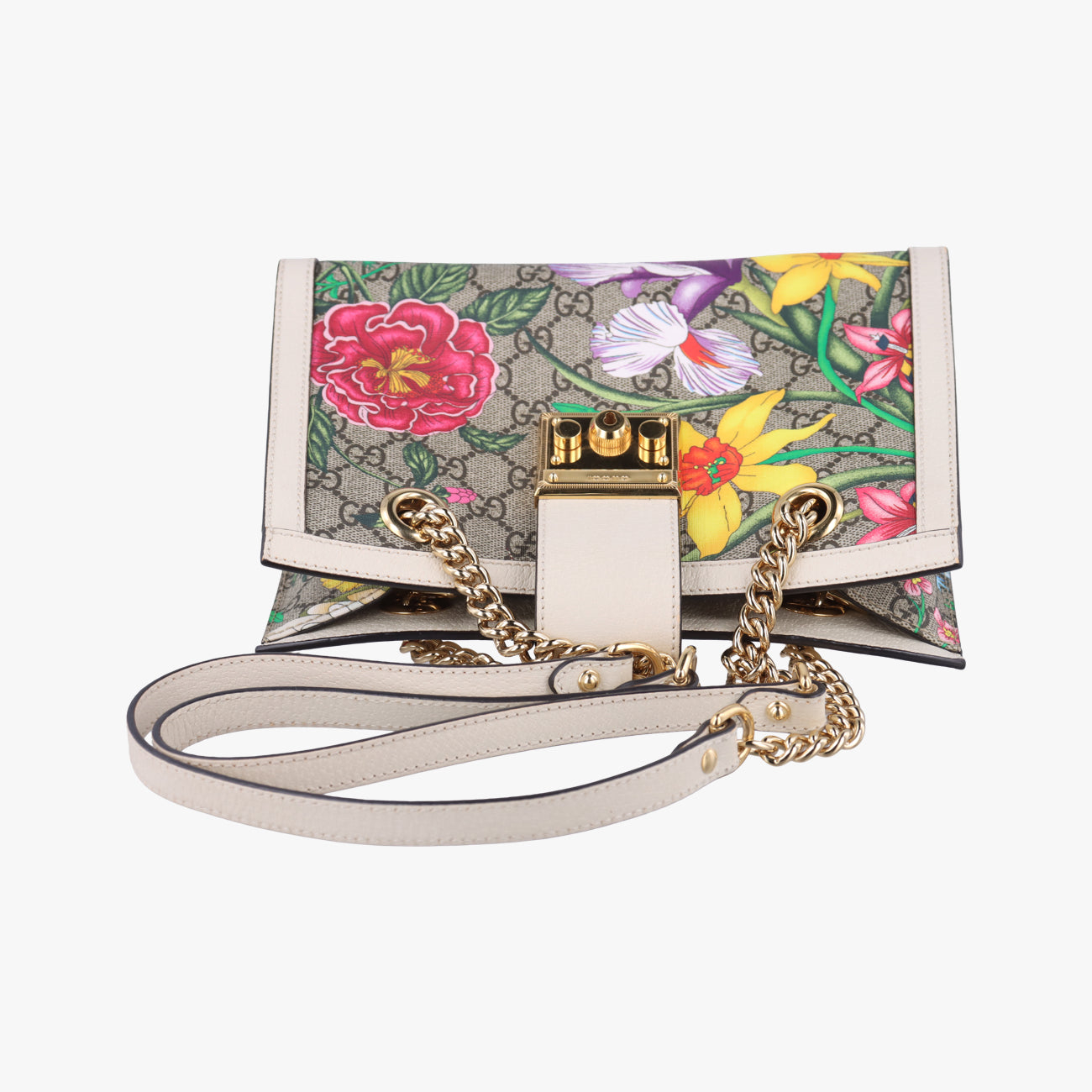 Padlockbeige×MulticolourPVC coated canvas498156G031700718パドロックベージュ×マルチカラーPVCコーティングキャンバス498156G031700718