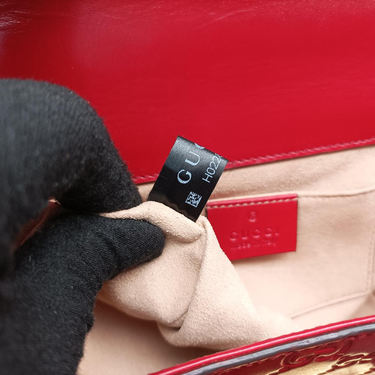 PadlockRedLeather409487H022869660パドロックレッドレザー409487H022869660