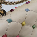 Rockstud　Beige x MulticolorLeatherBL-P123JMD0ロックスタッズベージュ x マルチカラーレザーBL-P123JMD0