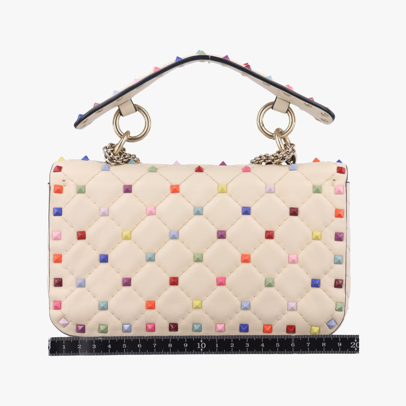 Rockstud　Beige x MulticolorLeatherBL-P123JMD0ロックスタッズベージュ x マルチカラーレザーBL-P123JMD0