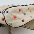 Rockstud　Beige x MulticolorLeatherBL-P123JMD0ロックスタッズベージュ x マルチカラーレザーBL-P123JMD0