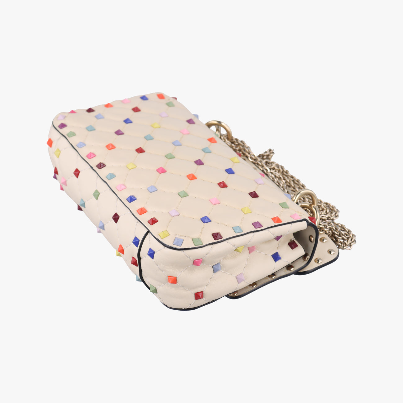 Rockstud　Beige x MulticolorLeatherBL-P123JMD0ロックスタッズベージュ x マルチカラーレザーBL-P123JMD0