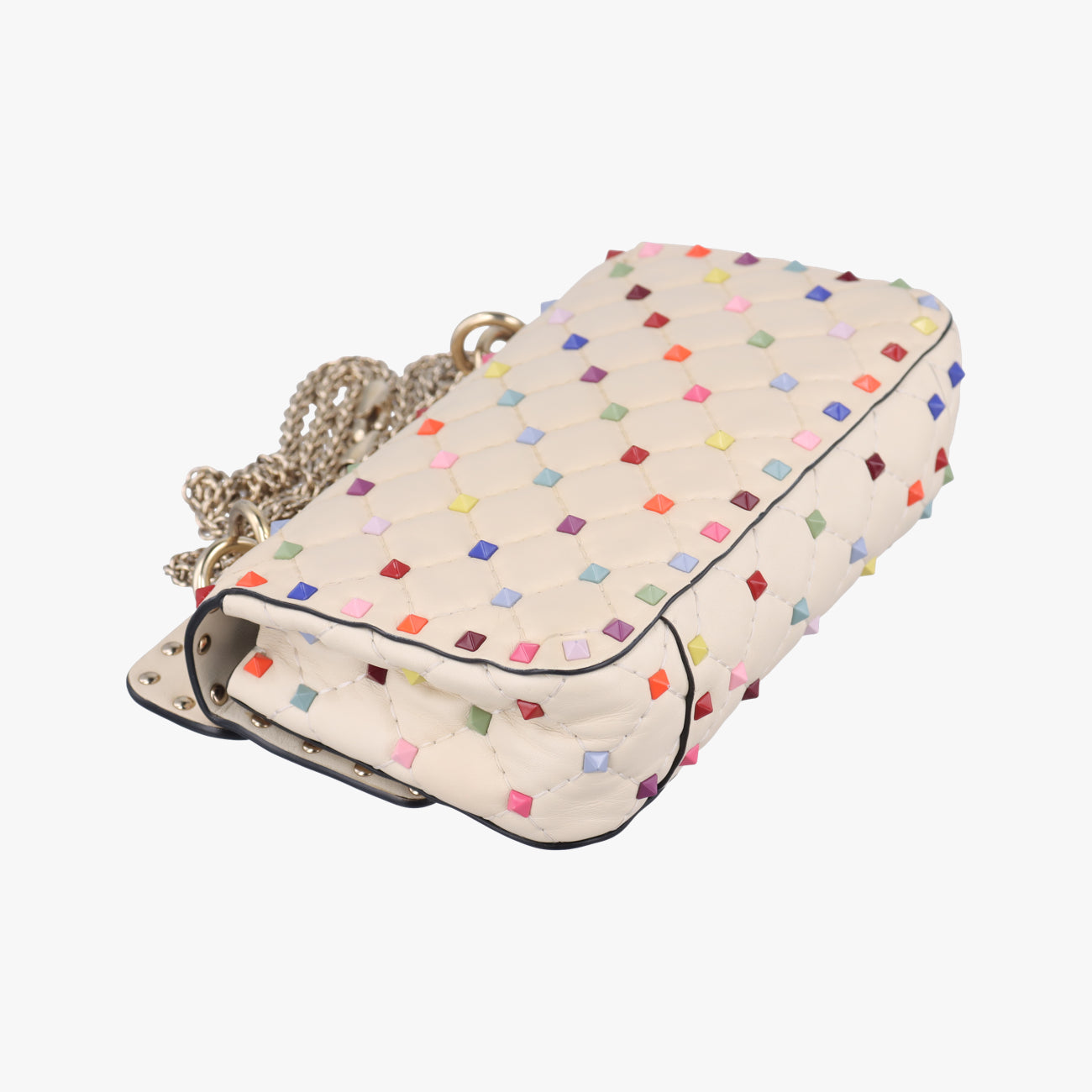 Rockstud　Beige x MulticolorLeatherBL-P123JMD0ロックスタッズベージュ x マルチカラーレザーBL-P123JMD0