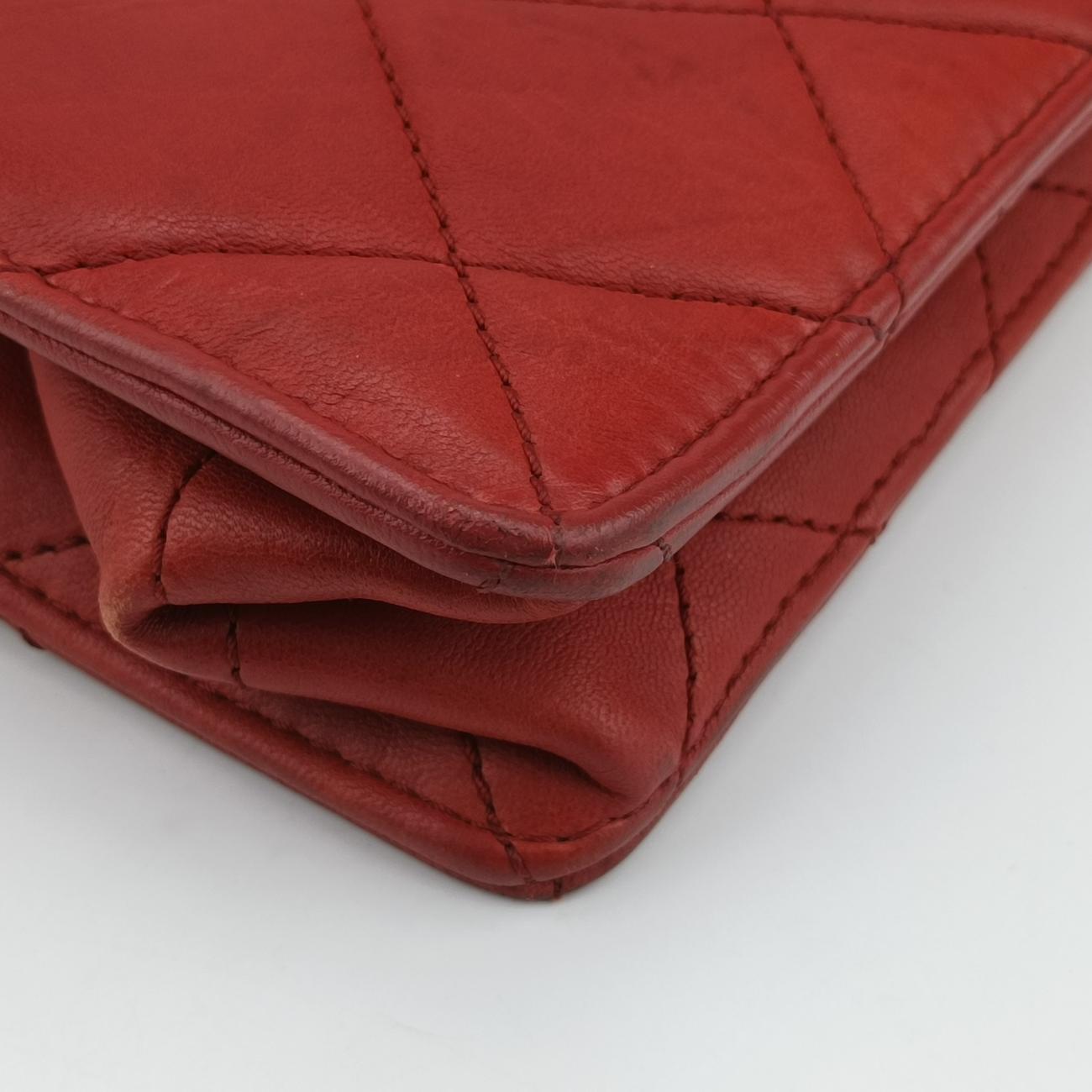 Paris-Byzance Take Away FlapRedlambskinA6673915501113マトラッセ ターンロック 2.55レッドラムスキンA6673915501113