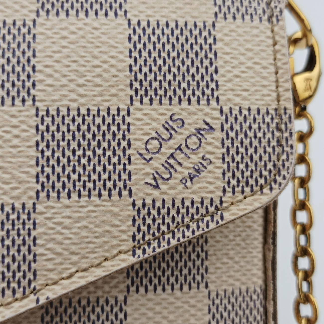 Pochette FéLICIEAzurDamier CanvasN63106MI2186ポシェットフェリシーアズールダミエキャンバスN63106MI2186