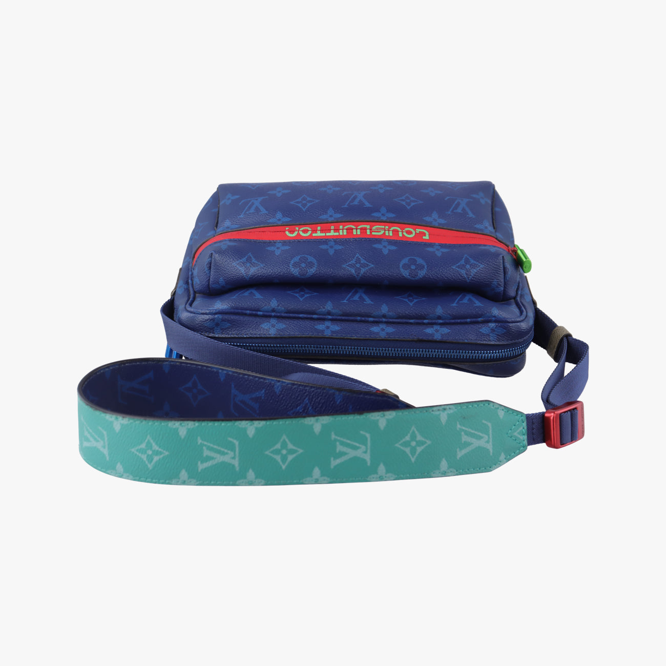 Monogram Pacific Messenger PMBlue x Green x RedMonogram canvas x leatherM43829CA5107モノグラムパシフィックメッセンジャーPMブルー×グリーン×レッドモノグラムキャンバス×レザーM43829CA5107