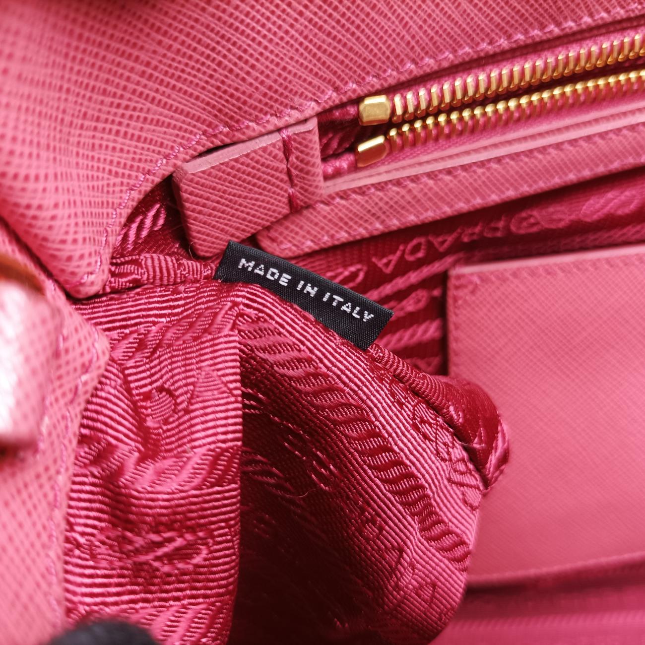 GalleriaPink x Light PinkSAFFIANO LeatherB2274C25ガレリアピンク×ライトピンクサフィアーノレザーB2274C25