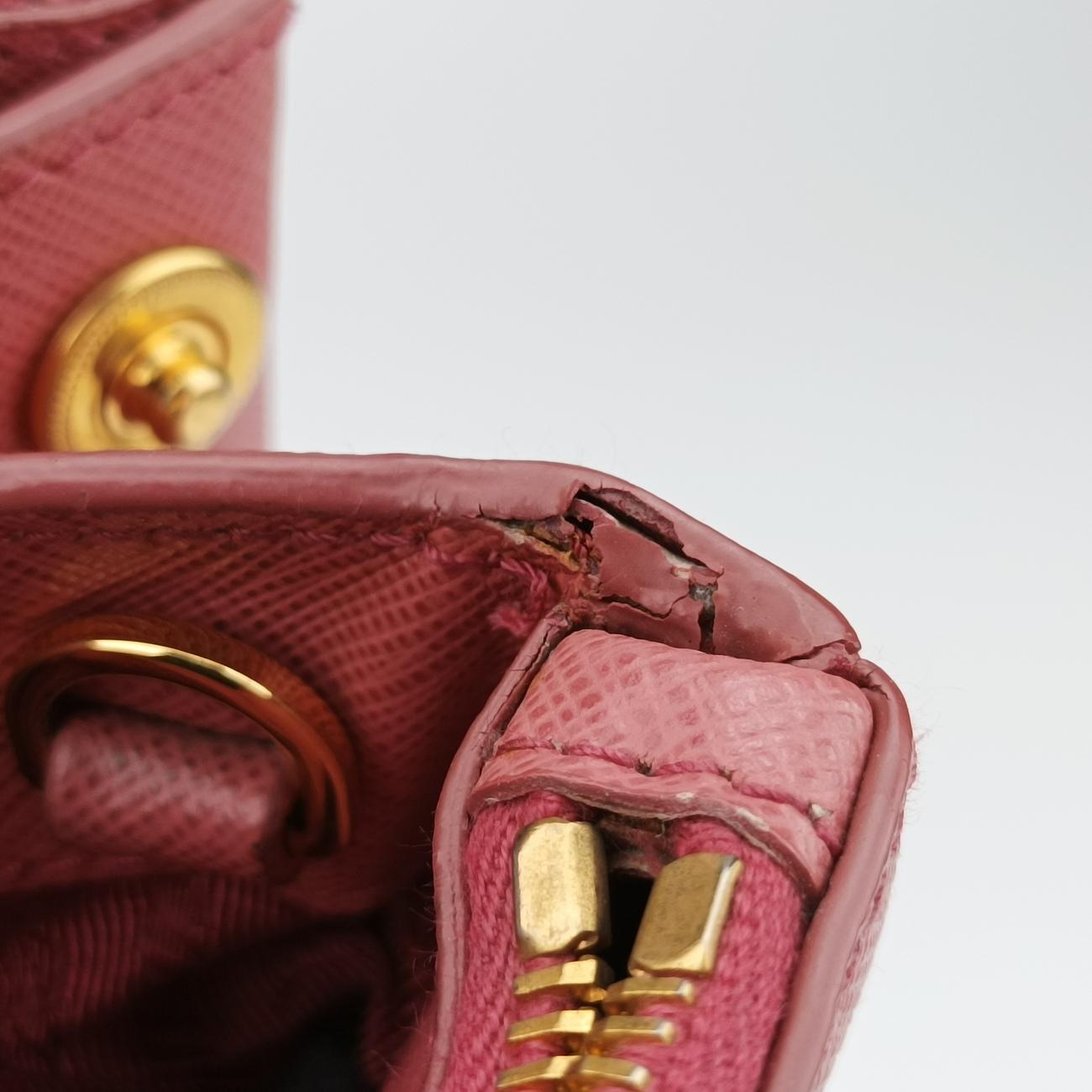 GalleriaPink x Light PinkSAFFIANO LeatherB2274C25ガレリアピンク×ライトピンクサフィアーノレザーB2274C25