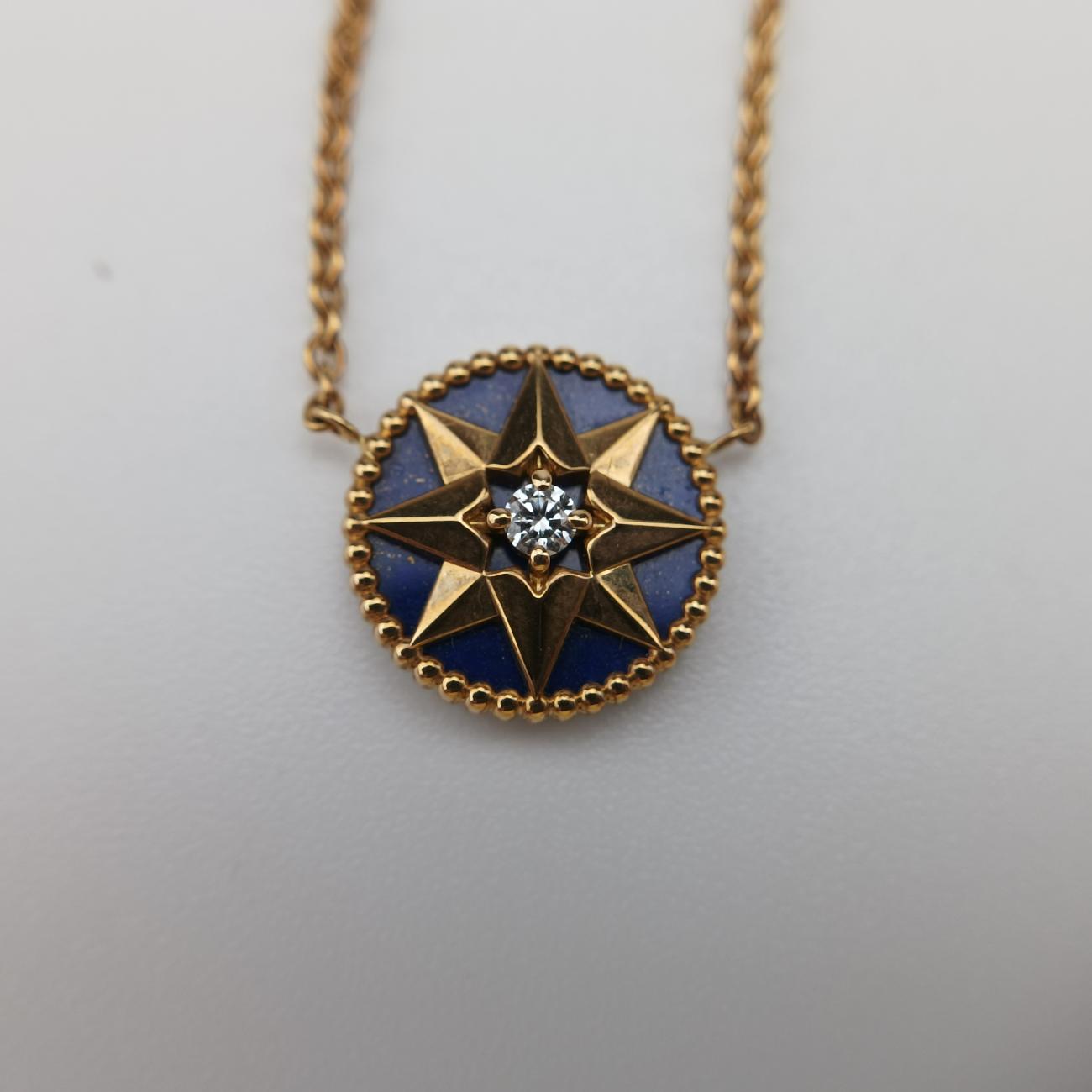 Rose des Vents medallion　Golden×BlueAU750288241ローズデヴァン メダリオンゴールド×ブルーAU750288241