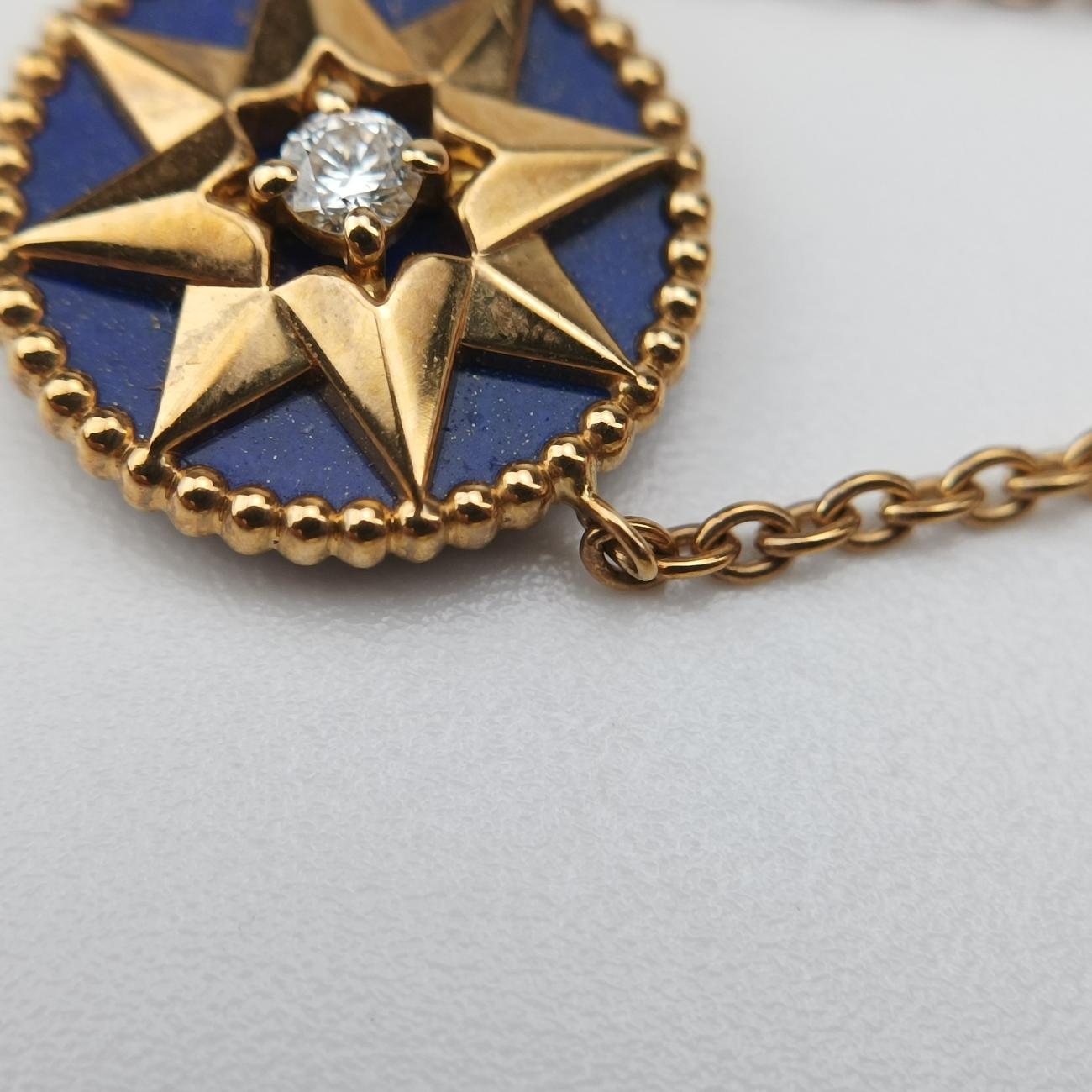 Rose des Vents medallion　Golden×BlueAU750288241ローズデヴァン メダリオンゴールド×ブルーAU750288241