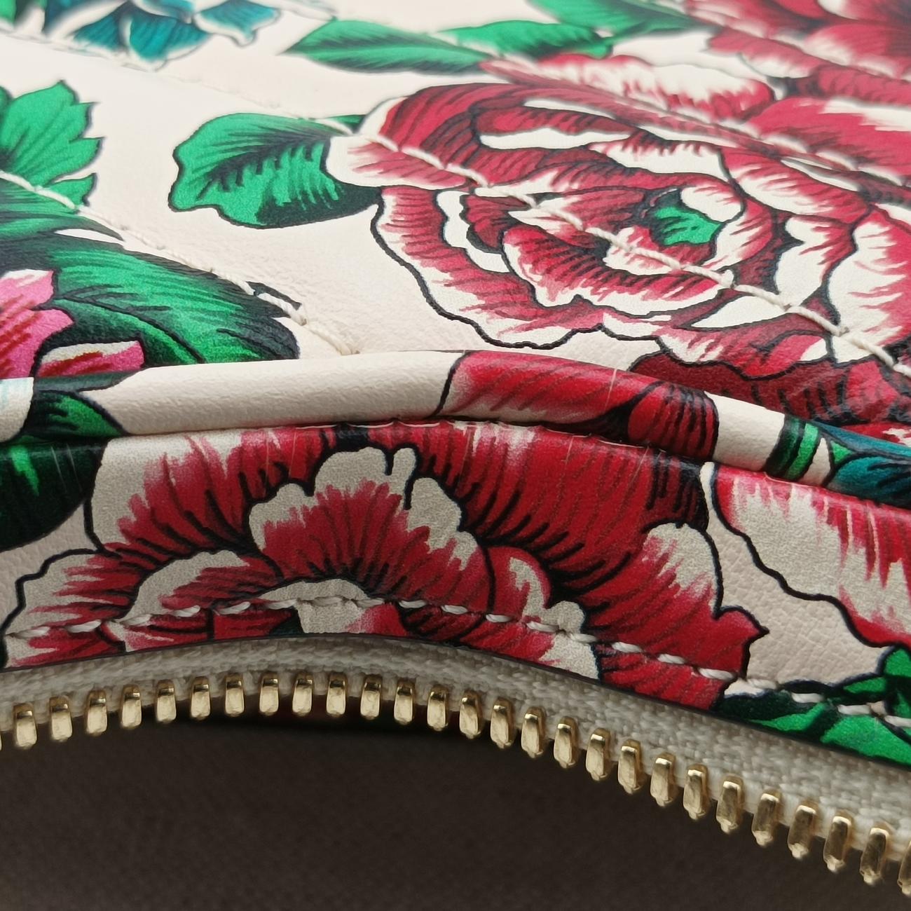 GG Marmont Flower Print HeartMulticolourLeather740355C040806063GGマーモント フラワー プリント ハートマルチカラーレザー740355C040806063