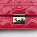 Cannage New LockRosePatent18-MA-1115カナージュ　ミスディオールローズ レッドパテント18-MA-1115