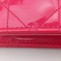 Cannage New LockRosePatent18-MA-1115カナージュ　ミスディオールローズ レッドパテント18-MA-1115