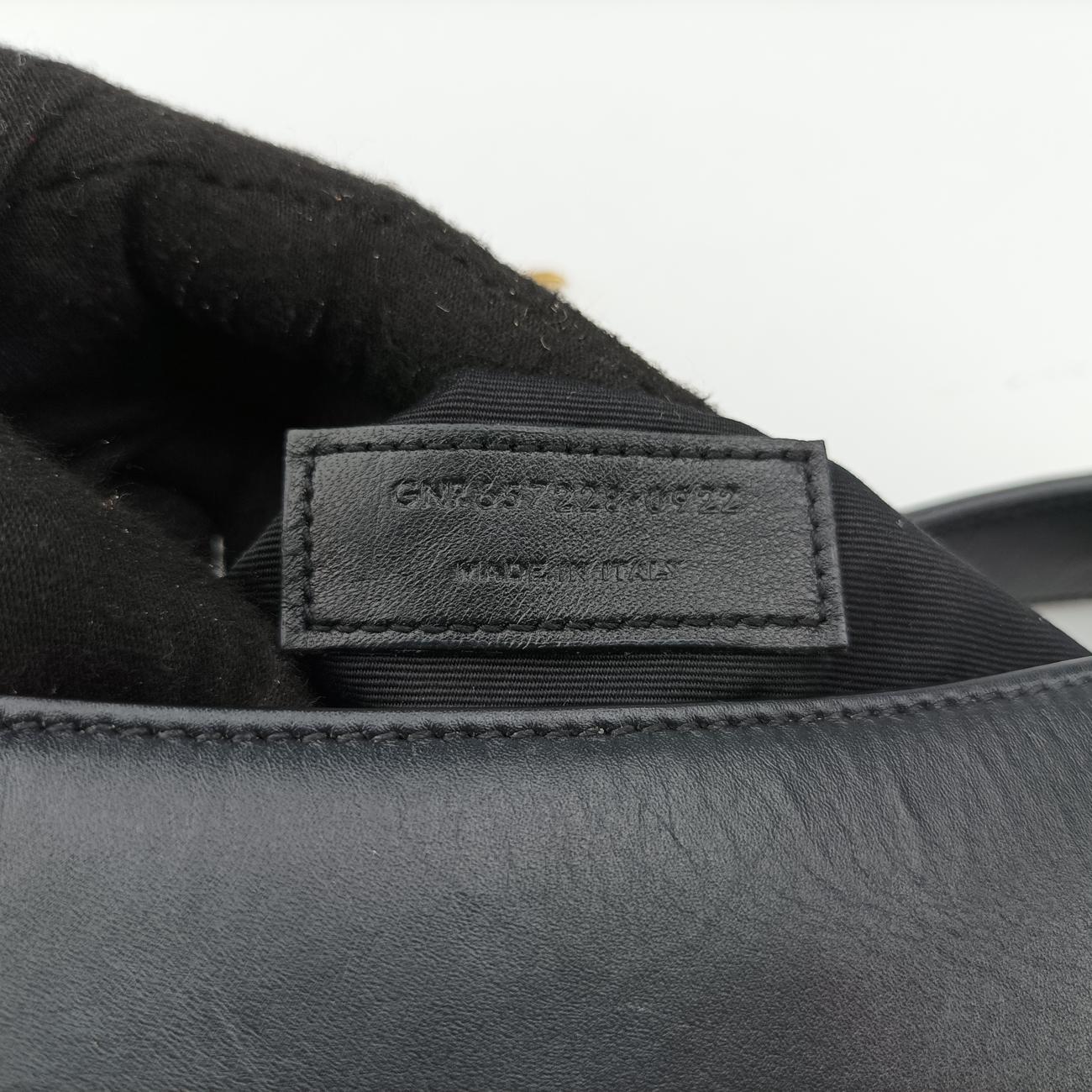 LE 5 À 7 Mini HoboBlackLeather657228GNR657228.0922LE 5 À 7 ミニ ホーボーブラックレザー657228GNR657228.0922