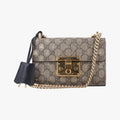 Padlockbeige×blackPVC coated canvas409487B023797503パドロックベージュ×ブラックPVCコーティングキャンバス409487B023797503