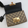 Padlockbeige×blackPVC coated canvas409487B023797503パドロックベージュ×ブラックPVCコーティングキャンバス409487B023797503