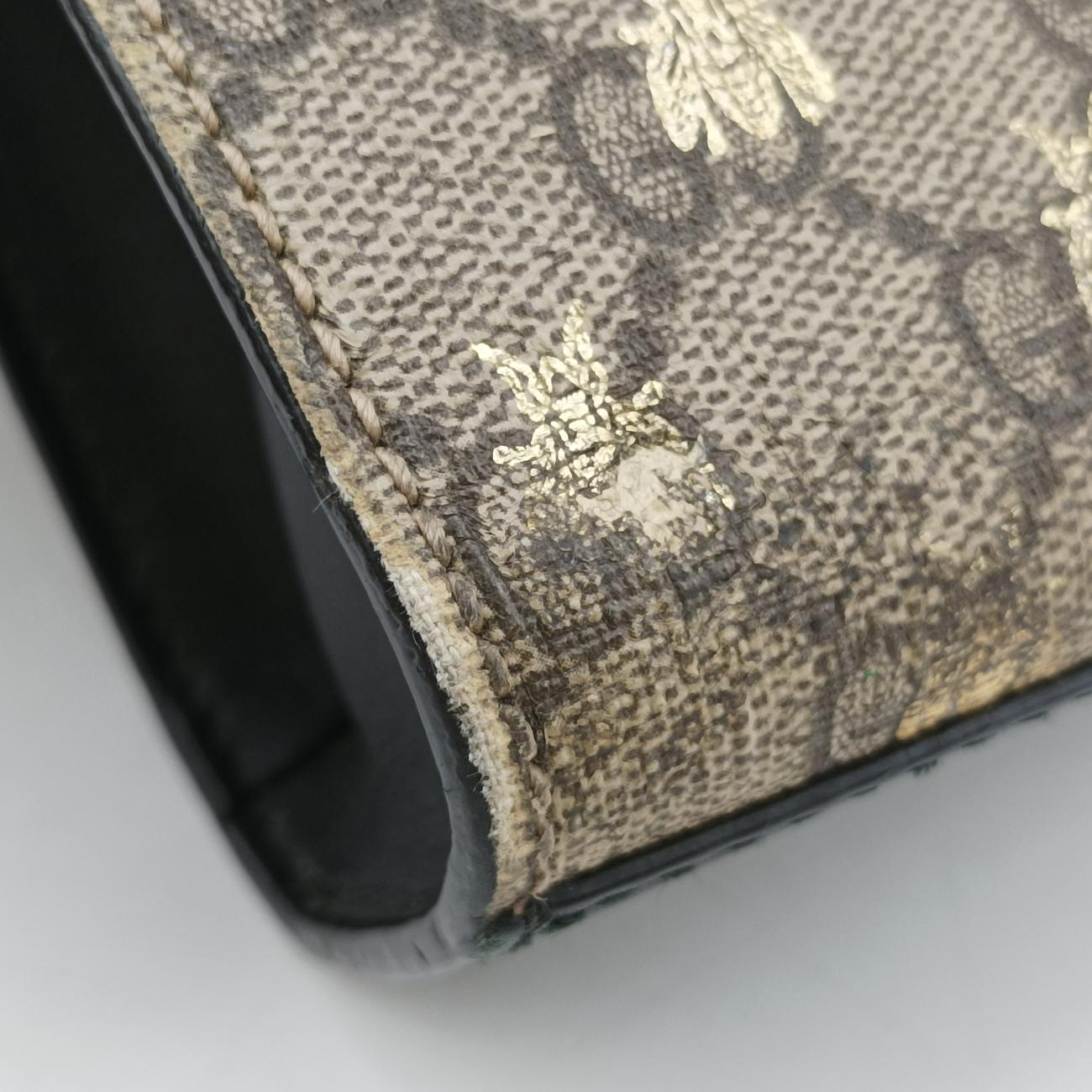 Padlockbeige×blackPVC coated canvas409487B023797503パドロックベージュ×ブラックPVCコーティングキャンバス409487B023797503